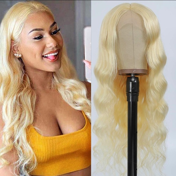 Other - 13x4 Human Hair Blonde T-Part Wig 16 in